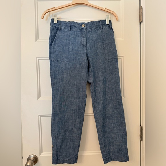 Talbots Petites Chambray Denim Pants - Picture 1 of 6